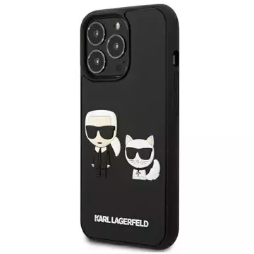 Handyschutzhülle Karl Lagerfeld KLHCP13L3DRKCK für Apple iPhone 13 Pro / 13 6.1" schwarz/schwarz Hardcase Karl