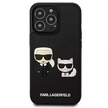 Handyschutzhülle Karl Lagerfeld KLHCP13L3DRKCK für Apple iPhone 13 Pro / 13 6.1" schwarz/schwarz Hardcase Karl