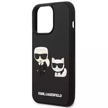 Handyschutzhülle Karl Lagerfeld KLHCP13L3DRKCK für Apple iPhone 13 Pro / 13 6.1" schwarz/schwarz Hardcase Karl