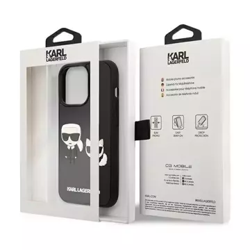 Handyschutzhülle Karl Lagerfeld KLHCP13L3DRKCK für Apple iPhone 13 Pro / 13 6.1" schwarz/schwarz Hardcase Karl