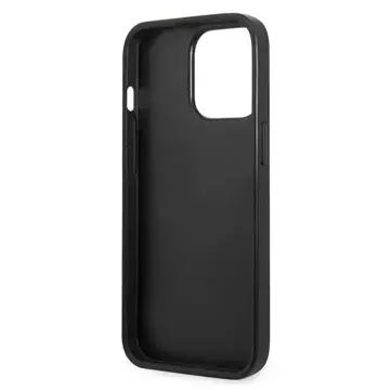 Handyschutzhülle Karl Lagerfeld KLHCP13LMNMP1K für Apple iPhone 13 Pro / 13 6.1" Hardcase schwarz/schwarz Monogram Plaque