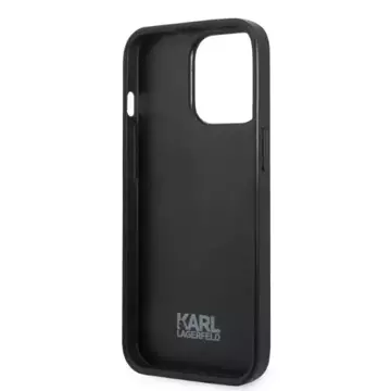 Handyschutzhülle Karl Lagerfeld KLHCP13LPMNIKBL für Apple iPhone 13 Pro / 13 6.1" Hardcase blau/blau Monogram Ikonik Patch