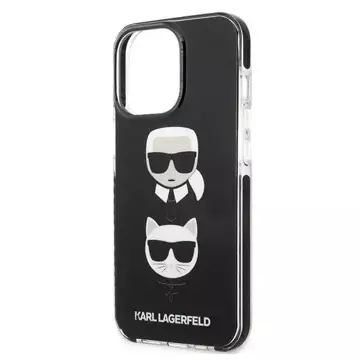 Handyschutzhülle Karl Lagerfeld KLHCP13LTPE2TK für Apple iPhone 13 Pro / 13 6.1" Hardcase schwarz/schwarz Karl