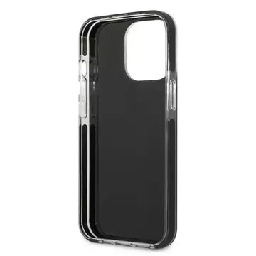 Handyschutzhülle Karl Lagerfeld KLHCP13LTPE2TK für Apple iPhone 13 Pro / 13 6.1" Hardcase schwarz/schwarz Karl