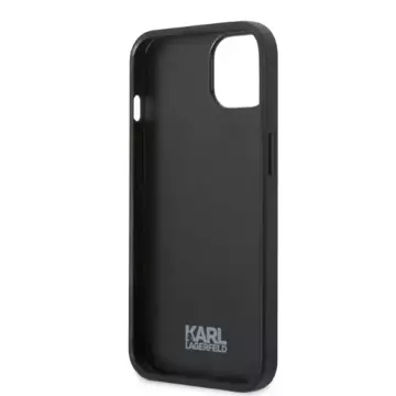 Handyschutzhülle Karl Lagerfeld KLHCP13MPMNIKBL für Apple iPhone 13 6.1" Hardcase blau/blau Monogram Ikonik Patch