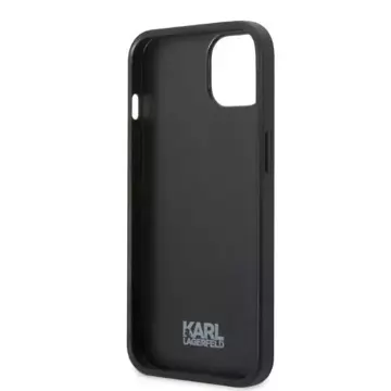 Handyschutzhülle Karl Lagerfeld KLHCP13MPMNIKPI für Apple iPhone 13 6.1" Hardcase rot/rot Monogram Ikonik Patch