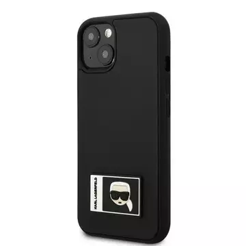 Handyschutzhülle Karl Lagerfeld KLHCP13S3DKPK für Apple iPhone 13 Mini 5.4" schwarz/schwarz Hardcase Ikonik Patch