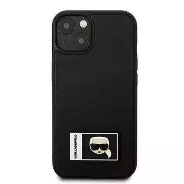 Handyschutzhülle Karl Lagerfeld KLHCP13S3DKPK für Apple iPhone 13 Mini 5.4" schwarz/schwarz Hardcase Ikonik Patch