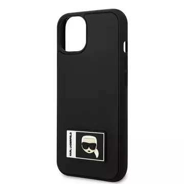 Handyschutzhülle Karl Lagerfeld KLHCP13S3DKPK für Apple iPhone 13 Mini 5.4" schwarz/schwarz Hardcase Ikonik Patch