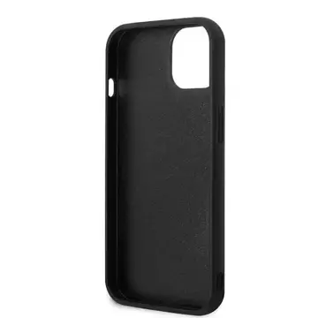 Handyschutzhülle Karl Lagerfeld KLHCP13S3DKPK für Apple iPhone 13 Mini 5.4" schwarz/schwarz Hardcase Ikonik Patch