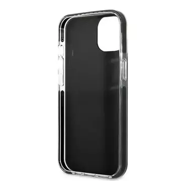 Handyschutzhülle Karl Lagerfeld KLHCP13STPE2TK für Apple iPhone 13 Mini 5.4" Hardcase schwarz/schwarz Karl