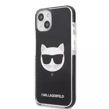 Handyschutzhülle Karl Lagerfeld KLHCP13STPECK für Apple iPhone 13 Mini 5.4" Hardcase schwarz/schwarz Choupette Head