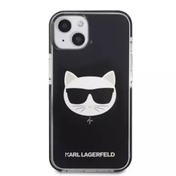 Handyschutzhülle Karl Lagerfeld KLHCP13STPECK für Apple iPhone 13 Mini 5.4" Hardcase schwarz/schwarz Choupette Head