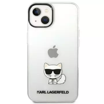 Handyschutzhülle Karl Lagerfeld KLHCP14MCTTR für Apple iPhone 14 Plus 6.7" Hardcase transparent/transparent Choupette Body