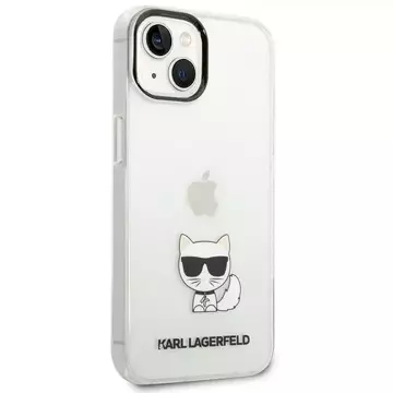 Handyschutzhülle Karl Lagerfeld KLHCP14MCTTR für Apple iPhone 14 Plus 6.7" Hardcase transparent/transparent Choupette Body