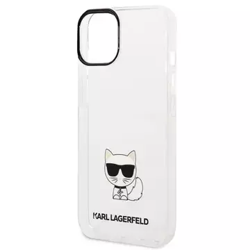 Handyschutzhülle Karl Lagerfeld KLHCP14MCTTR für Apple iPhone 14 Plus 6.7" Hardcase transparent/transparent Choupette Body