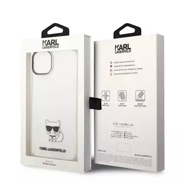 Handyschutzhülle Karl Lagerfeld KLHCP14MCTTR für Apple iPhone 14 Plus 6.7" Hardcase transparent/transparent Choupette Body