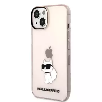 Handyschutzhülle Karl Lagerfeld KLHCP14SHNCHTCP für Apple iPhone 14 6.1" pink/pink Hardcase Ikonik Choupette