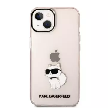 Handyschutzhülle Karl Lagerfeld KLHCP14SHNCHTCP für Apple iPhone 14 6.1" pink/pink Hardcase Ikonik Choupette