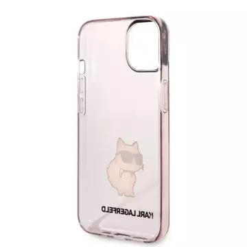 Handyschutzhülle Karl Lagerfeld KLHCP14SHNCHTCP für Apple iPhone 14 6.1" pink/pink Hardcase Ikonik Choupette