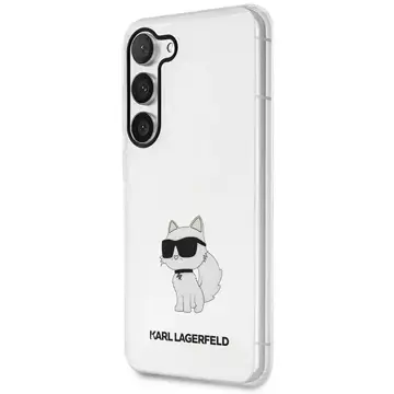 Handyschutzhülle Karl Lagerfeld KLHCS23MHNCHTCT für Samsung Galaxy S23 Plus S916 transparente Hardcase Ikonik Choupette