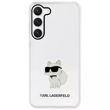 Handyschutzhülle Karl Lagerfeld KLHCS23MHNCHTCT für Samsung Galaxy S23 Plus S916 transparente Hardcase Ikonik Choupette