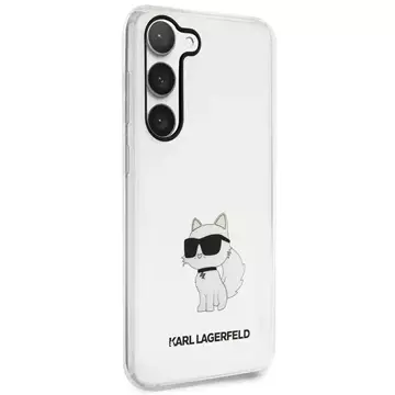 Handyschutzhülle Karl Lagerfeld KLHCS23MHNCHTCT für Samsung Galaxy S23 Plus S916 transparente Hardcase Ikonik Choupette