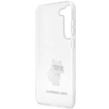 Handyschutzhülle Karl Lagerfeld KLHCS23MHNCHTCT für Samsung Galaxy S23 Plus S916 transparente Hardcase Ikonik Choupette