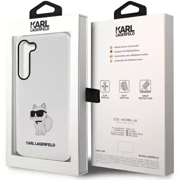 Handyschutzhülle Karl Lagerfeld KLHCS23MHNCHTCT für Samsung Galaxy S23 Plus S916 transparente Hardcase Ikonik Choupette