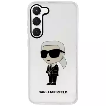 Handyschutzhülle Karl Lagerfeld KLHCS23MHNIKTCT für Samsung Galaxy S23 Plus S916 transparente Hardcase Ikonik Karl Lagerfeld