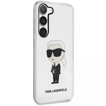 Handyschutzhülle Karl Lagerfeld KLHCS23MHNIKTCT für Samsung Galaxy S23 Plus S916 transparente Hardcase Ikonik Karl Lagerfeld