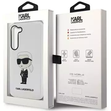 Handyschutzhülle Karl Lagerfeld KLHCS23MHNIKTCT für Samsung Galaxy S23 Plus S916 transparente Hardcase Ikonik Karl Lagerfeld