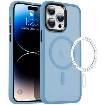 Handyschutzhülle MagMat Case for MagSafe für Apple iPhone 13 Pro Max Matte Sierra Blue Glass