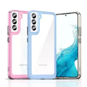 Handyschutzhülle Outer Space Case für Samsung Galaxy S23 Plus Hülle mit flexiblem Rahmen blau