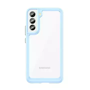 Handyschutzhülle Outer Space Case für Samsung Galaxy S23 Plus Hülle mit flexiblem Rahmen blau