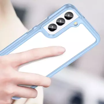 Handyschutzhülle Outer Space Case für Samsung Galaxy S23 Plus Hülle mit flexiblem Rahmen blau