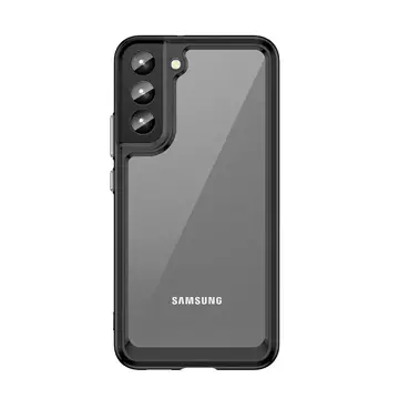 Handyschutzhülle Outer Space Case für Samsung Galaxy S23 Plus Hülle mit flexiblem Rahmen schwarz