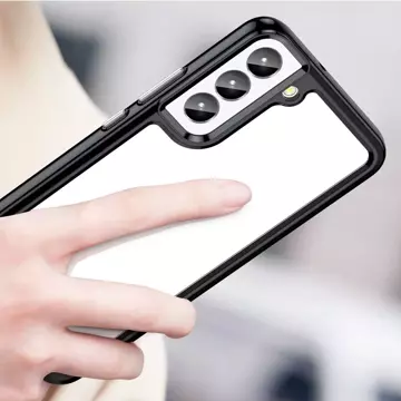 Handyschutzhülle Outer Space Case für Samsung Galaxy S23 Plus Hülle mit flexiblem Rahmen schwarz