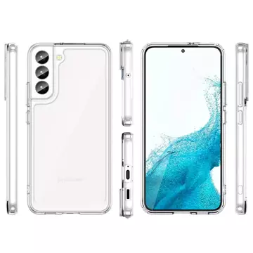 Handyschutzhülle Outer Space Case für Samsung Galaxy S23 Plus Hülle mit flexiblem Rahmen transparent