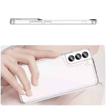 Handyschutzhülle Outer Space Case für Samsung Galaxy S23 Plus Hülle mit flexiblem Rahmen transparent