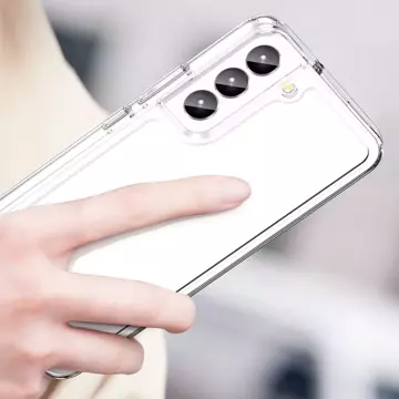 Handyschutzhülle Outer Space Case für Samsung Galaxy S23 Plus Hülle mit flexiblem Rahmen transparent