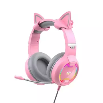 Havit GAMENOTE H2233d RGB Gaming-Headset (Rosa)