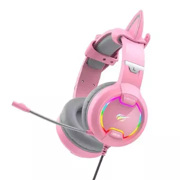 Havit GAMENOTE H2233d RGB Gaming-Headset (Rosa)