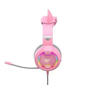 Havit GAMENOTE H2233d RGB Gaming-Headset (Rosa)