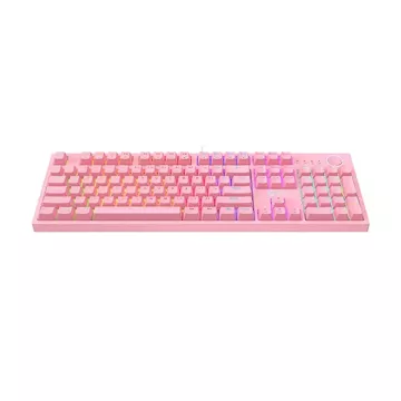 Havit KB871L RGB mechanische Gaming-Tastatur (Rosa)