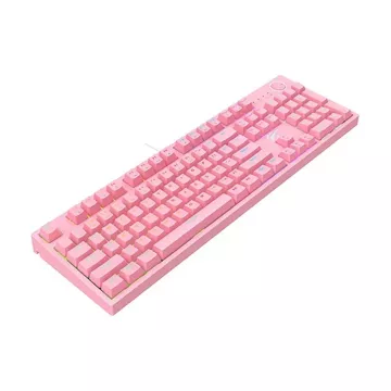 Havit KB871L RGB mechanische Gaming-Tastatur (Rosa)