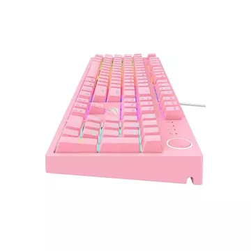 Havit KB871L RGB mechanische Gaming-Tastatur (Rosa)