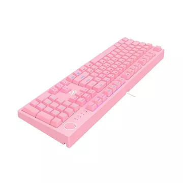 Havit KB871L RGB mechanische Gaming-Tastatur (Rosa)