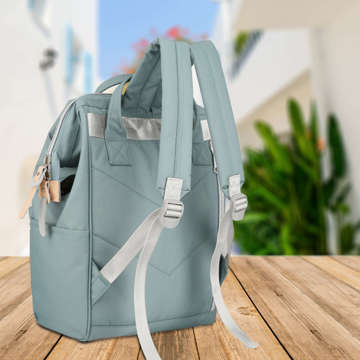 Himawari Rucksack Laptoptasche 13,3 USB Geräumig Wasserdicht A4 Universal 19L Reiserucksack Vintage Grün