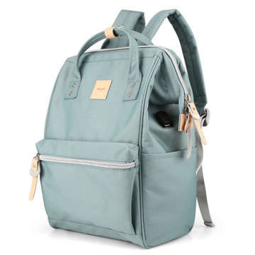 Himawari Rucksack Laptoptasche 13,3 USB Geräumig Wasserdicht A4 Universal 19L Reiserucksack Vintage Grün